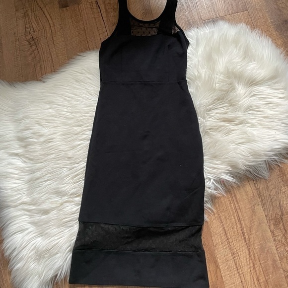 LULU’S Black Mesh Bodycon Dress - Picture 2 of 7